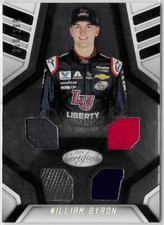 2018 Panini Certified William Byron Quad Race Used Memorabilia Card /199