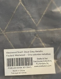 Stella & Dot Westwood Scarf, Dove Grey - Picture 1 of 3
