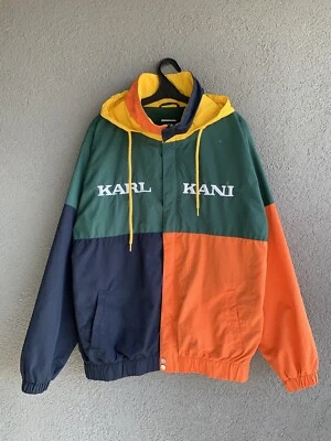 Karl Kani Big Logo Nylon Jacket Multicolour Men Size L Foto 1 de 4