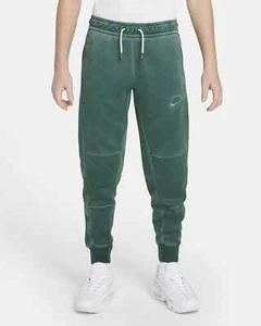 Nike Sportswear Big Kids Unisex Jersey Pants Green Joggers DA0828 337 - SIZE M - Picture 1 of 7