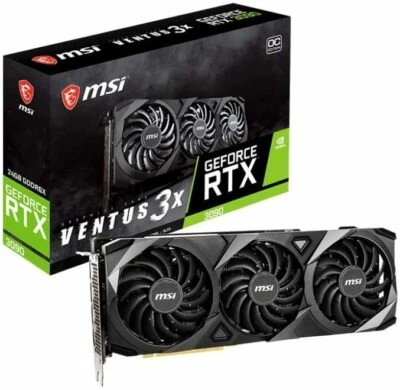 MSI GeForce RTX 3090VENTUS 3X 24G OC Graphics Board VD7357 - Image 1 of 4