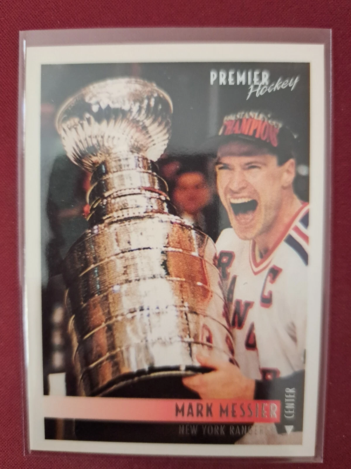 Mark Messier 1994-95 O-Pee-Chee Premier #1 New York Rangers NHL Trading Card