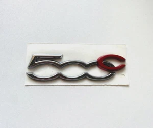 Original Modellzeichen Emblem Schriftzug Fiat 500C B Säule 735507595 735596617 - Bild 1 von 2