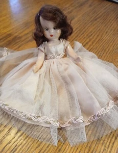 Nancy Ann Storybook Plastic Doll  Sleepy Eyes Brown Hair  - Picture 1 of 7
