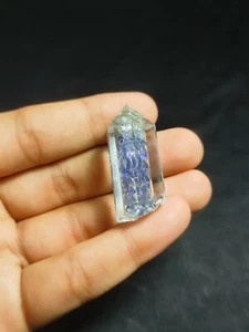 Raw Clear Quartz Pencil with Tanzanite Filling - Exclusive Healing Gemstone - Picture 1 of 2