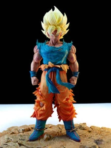 Dragon Ball Anime 28cm Son Goku Super Saiyan 1 PVC Figure/Modello Decorazione - Foto 1 di 4