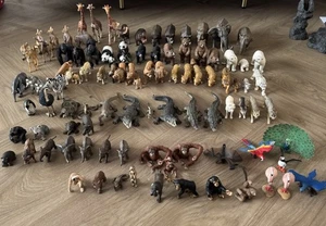 Huge Collection Of over 95 Solid Plastic animals (Schleich,Safari Ltd, Etc) - Picture 1 of 21