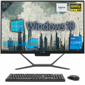 Aio All In One Touch Screen I5 24" Full Hd Windows 10 16Gb 2Tb Pc Touchscreen - Picture 1 of 10