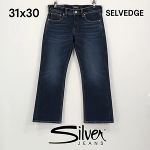 Silver Jeans Zac Relaxed Fit Selvedge Denim Herren 31x30 Dark Wash Bootcut USA Look - Bild 1 von 13