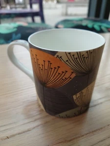 Sanderson Dandelion Clocks Bone China Mug Grey M wave + Dishwasher safe - Picture 1 of 8