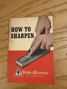 How To Sharpen By Behr Manning 1952 Guide for Cutting Tools - Bild 1 von 7