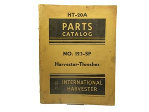 IH HT-20A No. 123-SP Harvester-Thresher Parts Catalog International Harvester - Picture 1 of 9