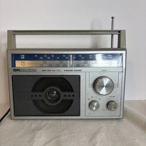 Vintage Sears SR 2400 Series Portable Radio AM FM. AC/DC. Tested - Picture 1 of 7