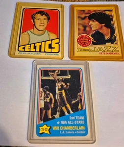 Rare Lot of 1970's Topps Basketball Cards Maravich-Havlicek-Chamberlain - Bild 1 von 1