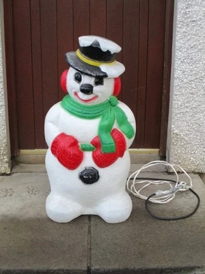 Snowman Illuminated Blow Mold - Image 1 of 4