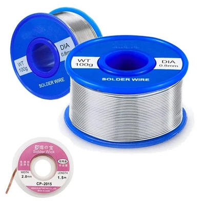 MARKENLOS Solder Wire Lötzinn Kolophonium kern zum Elektrolöten 0.8mm Solder Wick Löten