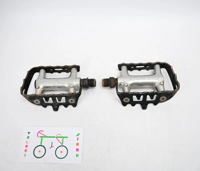 Vintage Shimano Deore DX PD-M650 Plattform MTB/BMX schwarz Fahrrad Pedale 9/16" - Bild 1 von 4