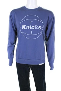 Nike Herren staubblau Front Reißverschluss Tasche Rundhalsausschnitt Pullover Sweatshirt Größe S - Bild 1 von 5
