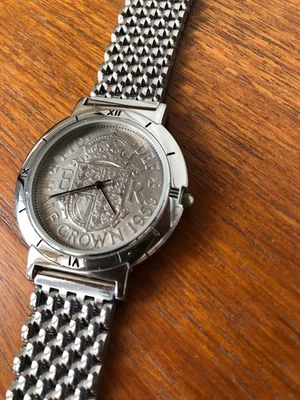 1959 Half Crown commemorative watch by Peers Hardy 40mm silver-tone bracelet - Image 1 of 4