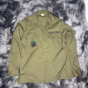 Vintage US Air Force OG Shirt Military Airlift Command Major - Picture 1 of 8
