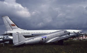 35mm Aircraft Slide Lisunov Li-2 CCCP-93914 at Monino in 1994 - Foto 1 di 1