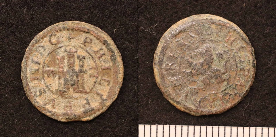 *Spain Philip III Maravedí coin 1598–1621[E4069]7n0 - Image 1 of 1