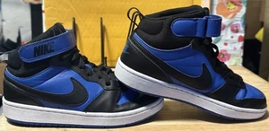 Kids Sizie 5Y Nike Court Borough Mid 2 GS Game Royal Sneakers CD7782 404 - Picture 1 of 10