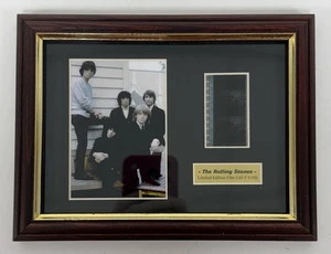 Rolling Stones 35mm Film Cell Display Framed Limited Edition 11/50 W/ COA - Picture 1 of 14