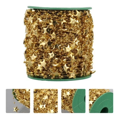 1 rotolo a forma di tallone a forma di pentagramma nastro di avvolgimento regalo - Immagine 1 di 4