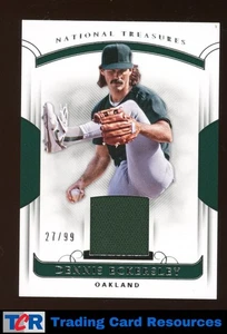 2018 Panini National Treasures #119 Dennis Eckersley #/99 - Picture 1 of 2