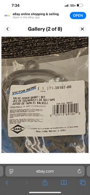 Прокладка крышки клапана Victor Reinz 71-35187-00 для Audi A4 quattro 2002-2006 годов выпуска - Изображение 1 из 3