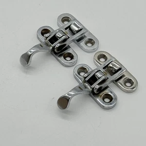 Porsche 356 A Speedster  Top Latch Set ORIGINAL Chrome Pair CONVERTIBLE D - Picture 1 of 5