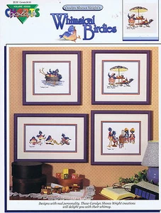 Skurrile Birdies Kreuzstichkarte Muster - 4 Designs - Bild 1 von 5