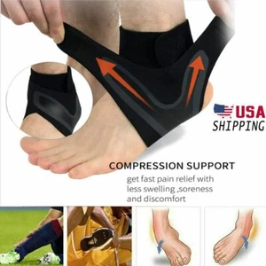 Sprunggelenkbandage Unterstützung Plantarfasziitis Kompressionshülse Schmerzlinderung Fußbandage - Bild 1 von 12