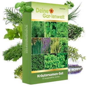 Kräutersamenset 10 Sorten Samen - Saatgut für Küchenkräuter - Geschenkset - Bild 1 von 6