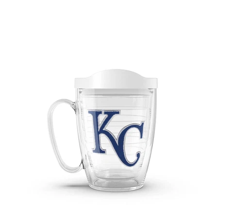 KANSAS CITY ROYALS, 16oz DOUBLE WALL COFFEE MUG WITH TRAVEL LID FROM TERVIS Cover