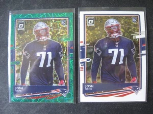 JOSH UCHE 2-CARD ROOKIE LOT 2020 Donruss Optic Green Velocity/Base #137 Patriots - Picture 1 of 2