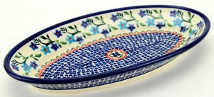 Ovale Schale 11" x 6" polnische Keramik von Zaklady Boleslawiec Polen - Bild 1 von 4