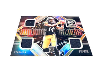 George Pickens 2022 Spectra Building Blocks Prizm Refr.Triple Jersey Sandwiches #/75