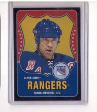 MARK MESSIER 2010-11 O-PEE-CHEE OPC HOCKEY BLACK RAINBOW RETRO SP/100 #552
