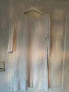 Leinen Kleid Von Cinque. Größe XL, knielang, weiß, wunderschön! - Bild 1 von 8
