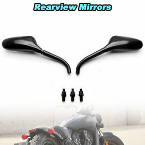 8mm/10mm Rearview Mirrors Fit For Yamaha VStar 250 650 950 Custom