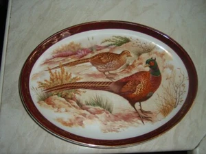 CHINACRAFT.LONDON.PLATE/PLATTER ,STAFFORDSHIRE,COLLECTABLE,VINTAGE.GAME BIRD DES - Picture 1 of 3