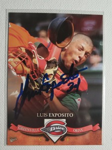 2007 MultiAd Luis Exposito Autograph Card Greenville Drive Red Sox Orioles Auto 