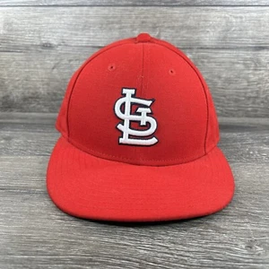 St Louis Cardinals Hat Cap Fitted Mens 6 7/8 Red New Era 59Fifty MLB Baseball - Picture 1 of 11