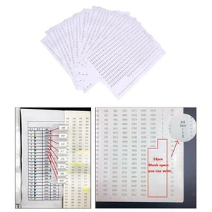 DMC Floss Number Stickers Color Classification Labels Letters Stitch Tool - Picture 1 of 12