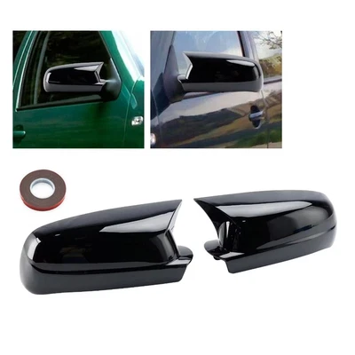 Tapa de cubierta de espejo retrovisor lateral OX negro brillante para Volkswagen VW Golf MK4 2002-2005 Foto 1 de 4
