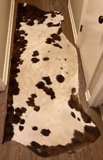 Cowhide Rugs Leatherworks Pieces Cow Hide Cream & Brown Large & Small Crafting