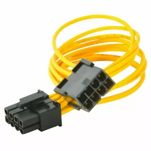 8-Pin PCIE Power Extension Cable for GPU Video Card PCI-Express PCI-E 8" 20CM - Picture 1 of 2