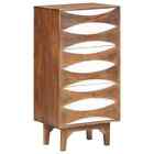 Solid Acacia Wood Chest of Drawers Tall Storage Highboard Home vidaXL